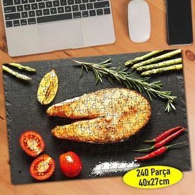 96261060 Izgara Balık ve Sebze Yiyecek 240 Parça Puzzle Yapboz
