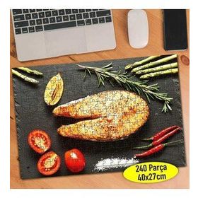 96261060 Izgara Balık ve Sebze Yiyecek 240 Parça Puzzle Yapboz