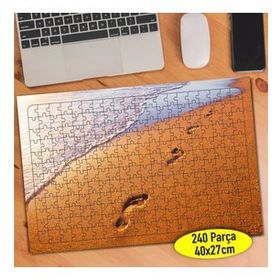96284405 Sahilde Kumsalda Ayak İzleri 240 Parça Puzzle Yapboz