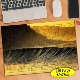 96311012 Sararmış Gökyüzü Dalgalı Deniz 240 Parça Puzzle Yapboz