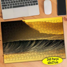 96311012 Sararmış Gökyüzü Dalgalı Deniz 240 Parça Puzzle Yapboz