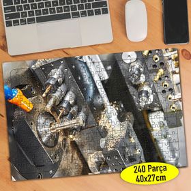 96396196 CNC Elmas Kesim Takım Tezgahı 240 Parça Puzzle Yapboz