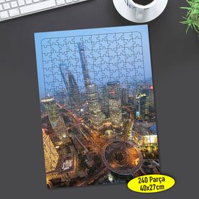 96644151 Yüksek Şehir Manzarası 240 Parça Puzzle Yapboz