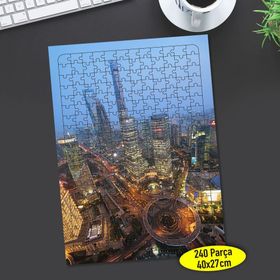 96644151 Yüksek Şehir Manzarası 240 Parça Puzzle Yapboz