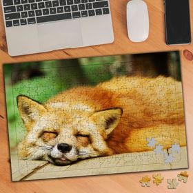 967657 Uyuyan Kızıl Tilki 240 Parça Puzzle Yapboz