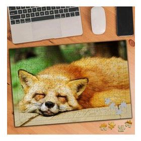 967657 Uyuyan Kızıl Tilki 240 Parça Puzzle Yapboz