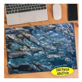 96803284 Denizde Yüzen Balık Sürüsü 240 Parça Puzzle Yapboz