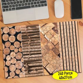 96988193 Odun Desen Çeşitleri 240 Parça Puzzle Yapboz