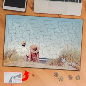 97 Deniz Kenarı Çift Gökyüzü 240 Parça Puzzle Yapboz Tablo