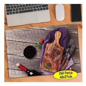 97058955 Şarap ve Kırmızı Et Sunumu 240 Parça Puzzle Yapboz