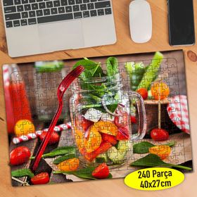 970772 Meyve Kavanozu Gıda Yiyecek 240 Parça Puzzle Yapboz