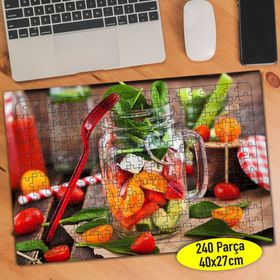 970772 Meyve Kavanozu Gıda Yiyecek 240 Parça Puzzle Yapboz