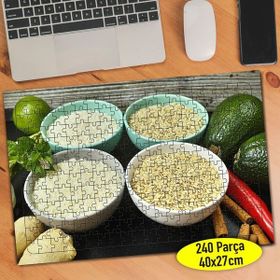 972298 Avakado Tarçın Biber Mutfak 240 Parça Puzzle Yapboz