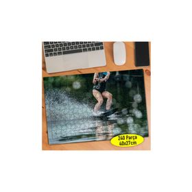 97284249 Denizde Sörf Yapan Sporcu Kadın 240 Parça Puzzle Yapboz