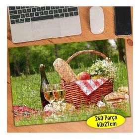 97367226 Çiçekli Piknik Sepeti 240 Parça Puzzle Yapboz