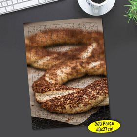 97673765 Susamlı Simitler 240 Parça Puzzle Yapboz