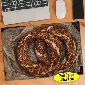 97673969 Gevrek Susamlı Simit Yiyecek 240 Parça Puzzle Yapboz