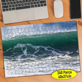 97677482 Köpüklü Deniz Manzara Doğa 240 Parça Puzzle Yapboz