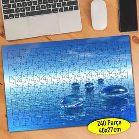 97725 Mavi Denizde Dizili Su Damlaları 240 Parça Puzzle Yapboz