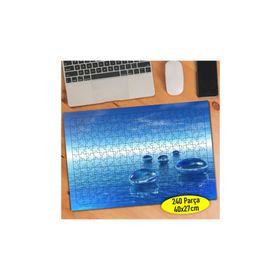 97725 Mavi Denizde Dizili Su Damlaları 240 Parça Puzzle Yapboz