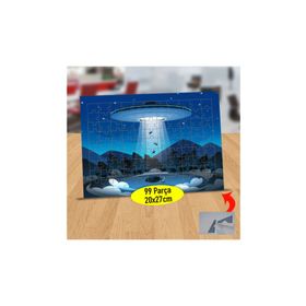 9826 Ormandan Hayvan Yakalayan Ufo 99 Parça Puzzle Yapboz Tablo