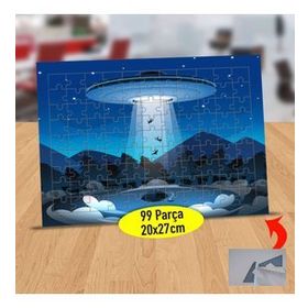 9826 Ormandan Hayvan Yakalayan Ufo 99 Parça Puzzle Yapboz Tablo