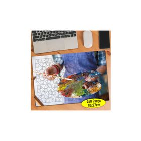 98561112 Tuval Resmi Sanatkar Eller 240 Parça Puzzle Yapboz