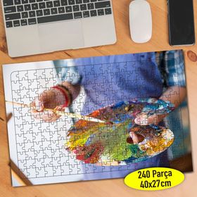 98561112 Tuval Resmi Sanatkar Eller 240 Parça Puzzle Yapboz