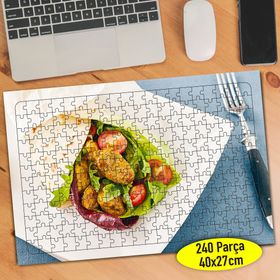 98566880 Dürüm Wrap Restaurant Yiyecek 240 Parça Puzzle Yapboz