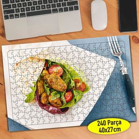 98566880 Dürüm Wrap Restaurant Yiyecek 240 Parça Puzzle Yapboz