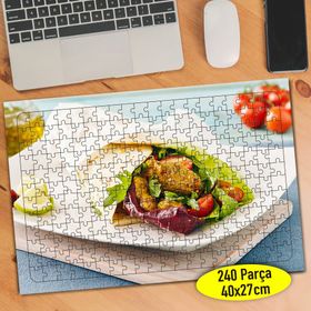 98566893 Dürüm Wrap Restaurant Yiyecek 240 Parça Puzzle Yapboz