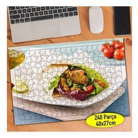 98566893 Dürüm Wrap Restaurant Yiyecek 240 Parça Puzzle Yapboz