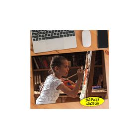 98881 Tuval Resim Yapan Yetenekli Çocuk 240 Parça Puzzle Yapboz