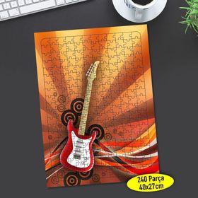 9896 Elektronik Gitar Müzisyen Sanatçı 240 Parça Puzzle Yapboz