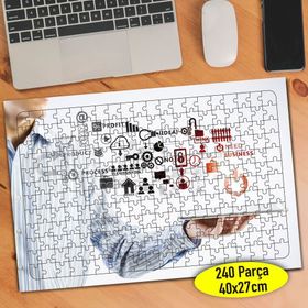 99222621 Kilit Block Zinciri 240 Parça Puzzle Yapboz