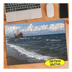99478 Eski Rustik Gemi Deniz Manzara 240 Parça Puzzle Yapboz