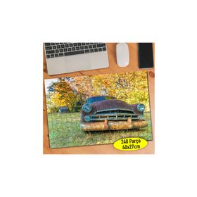 997736 Terk Edilmiş Eski Hurda Araba 240 Parça Puzzle Yapboz