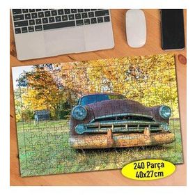 997736 Terk Edilmiş Eski Hurda Araba 240 Parça Puzzle Yapboz