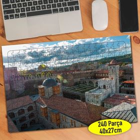 99800 Gürcistan Rabati Kalesi Manzarası 240 Parça Puzzle Yapboz