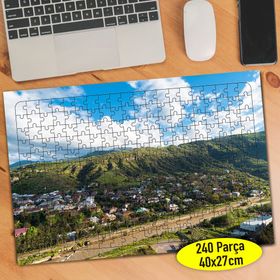 99811 Gürcistan Rabati Kalesi Manzarası 240 Parça Puzzle Yapboz