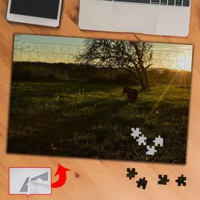 99944 Gün Işığında Otlayan İnek 240 Parça Puzzle Yapboz Tablo