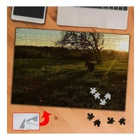 99944 Gün Işığında Otlayan İnek 240 Parça Puzzle Yapboz Tablo