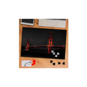 9AA75 Kırmızı Işıklı Golden Gate 240 Parça Puzzle Yapboz Tablo