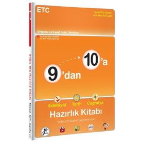 9'dan 10'a Edebiyat Tarih Coğrafya Hazırlık Kitabı - Tonguç Yayınları