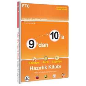 9'dan 10'a Edebiyat Tarih Coğrafya Hazırlık Kitabı - Tonguç Yayınları