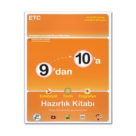 9'dan 10'a Edebiyat Tarih Coğrafya Hazırlık Kitabı - Tonguç Yayınları