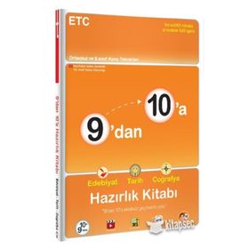 9'dan 10'a Edebiyat Tarih Coğrafya Hazırlık Kitabı - Tonguç Yayınları