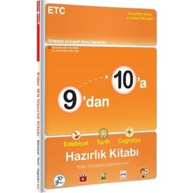 9'dan 10'a Edebiyat Tarih Coğrafya Hazırlık Kitabı - Tonguç Yayınları