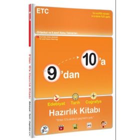 9'dan 10'a Edebiyat Tarih Coğrafya Hazırlık Kitabı - Tonguç Yayınları
