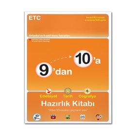 9'dan 10'a Edebiyat Tarih Coğrafya Hazırlık Kitabı - Tonguç Yayınları